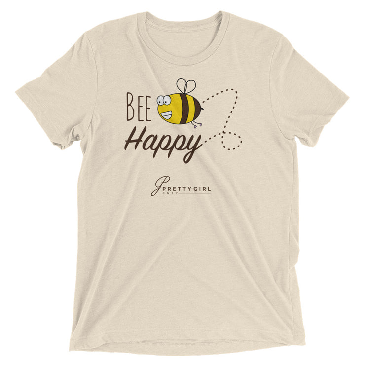 B/C Short-Sleeve Unisex Tri-Blend T-shirt Cartoon Bee
