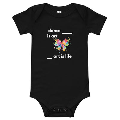 B/C Short sleeve baby bodysuit Dance is Art