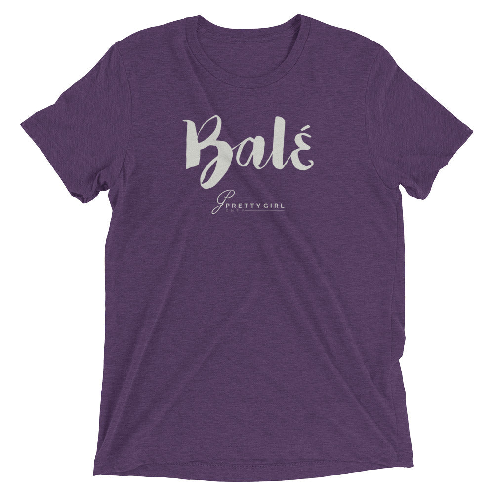 B/C Short-Sleeve Unisex Tri-Blend T-shirt Bale White