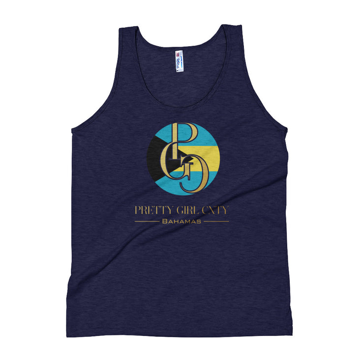 G/C Unisex Tri-Blend Tank Top Bahamas Gold