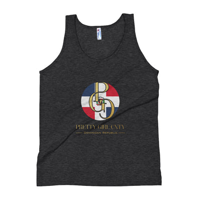 G/C Unisex Tri-Blend Tank Top Dominician Republic Gold