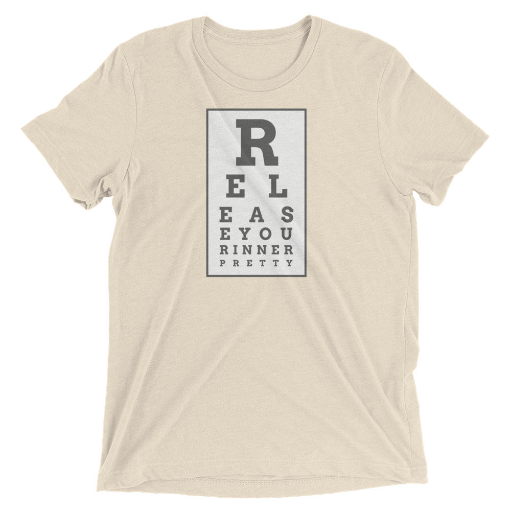 S/C Short-Sleeve Unisex Tri-Blend T-shirt Eye Chart Grey