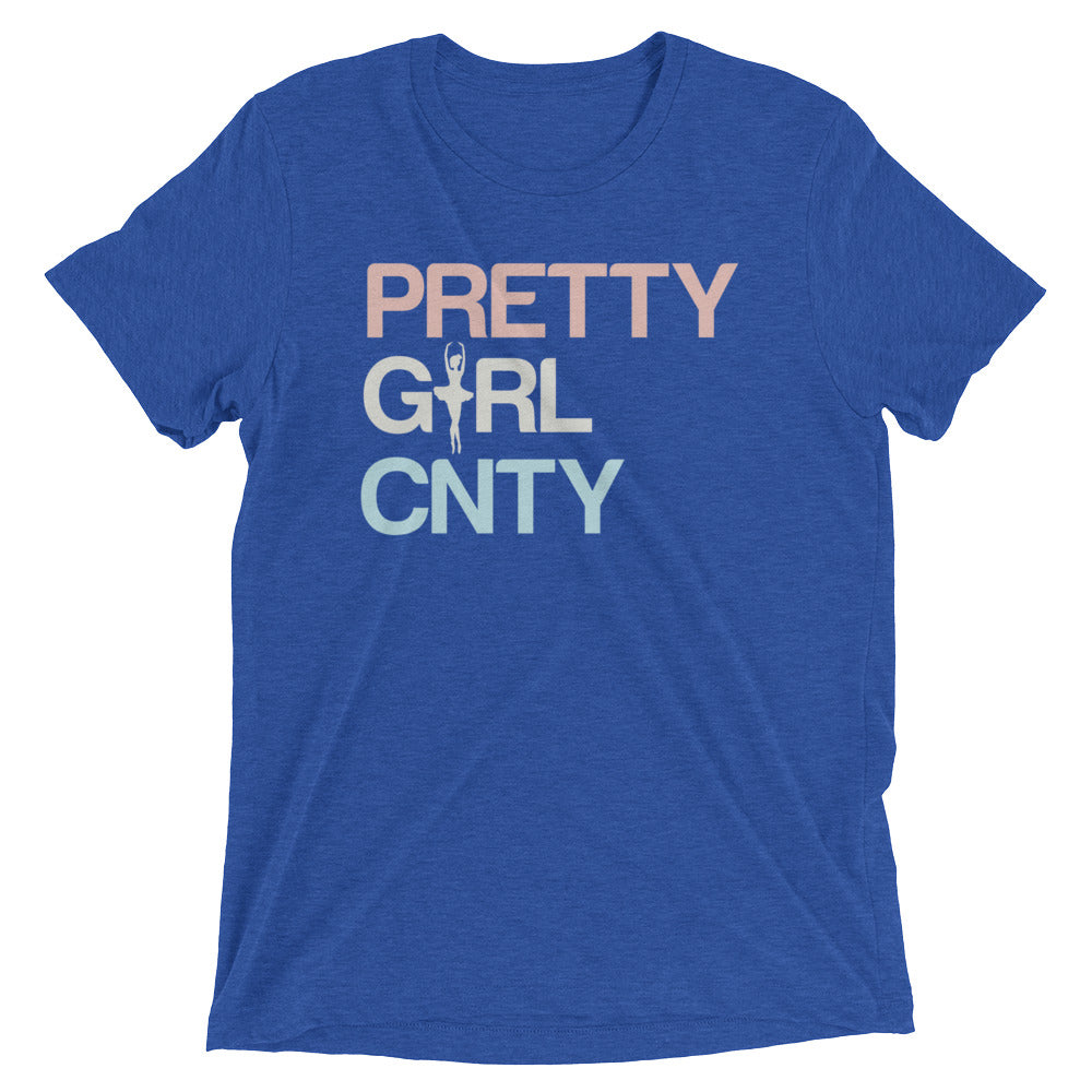 B/C Short-Sleeve Unisex Tri-Blend T-shirt Ballerina Text PWB