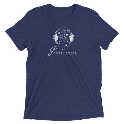 B/C Short-Sleeve Unisex Tri-Blend T-shirt Classic Ballerina White