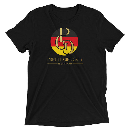 G/C Short-Sleeve Unisex Tri-Blend T-shirt Germany Gold