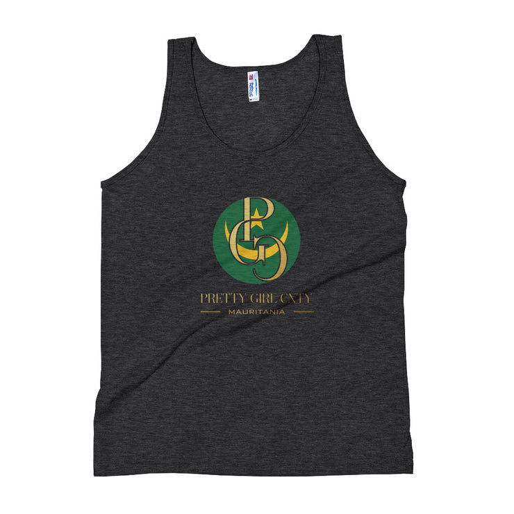 G/C Unisex Tri-Blend Tank Top Mauritania Gold