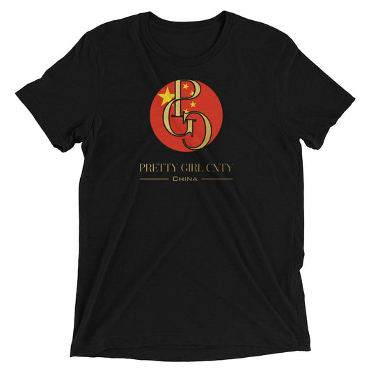 G/C Short-Sleeve Unisex Tri-Blend T-shirt China Gold