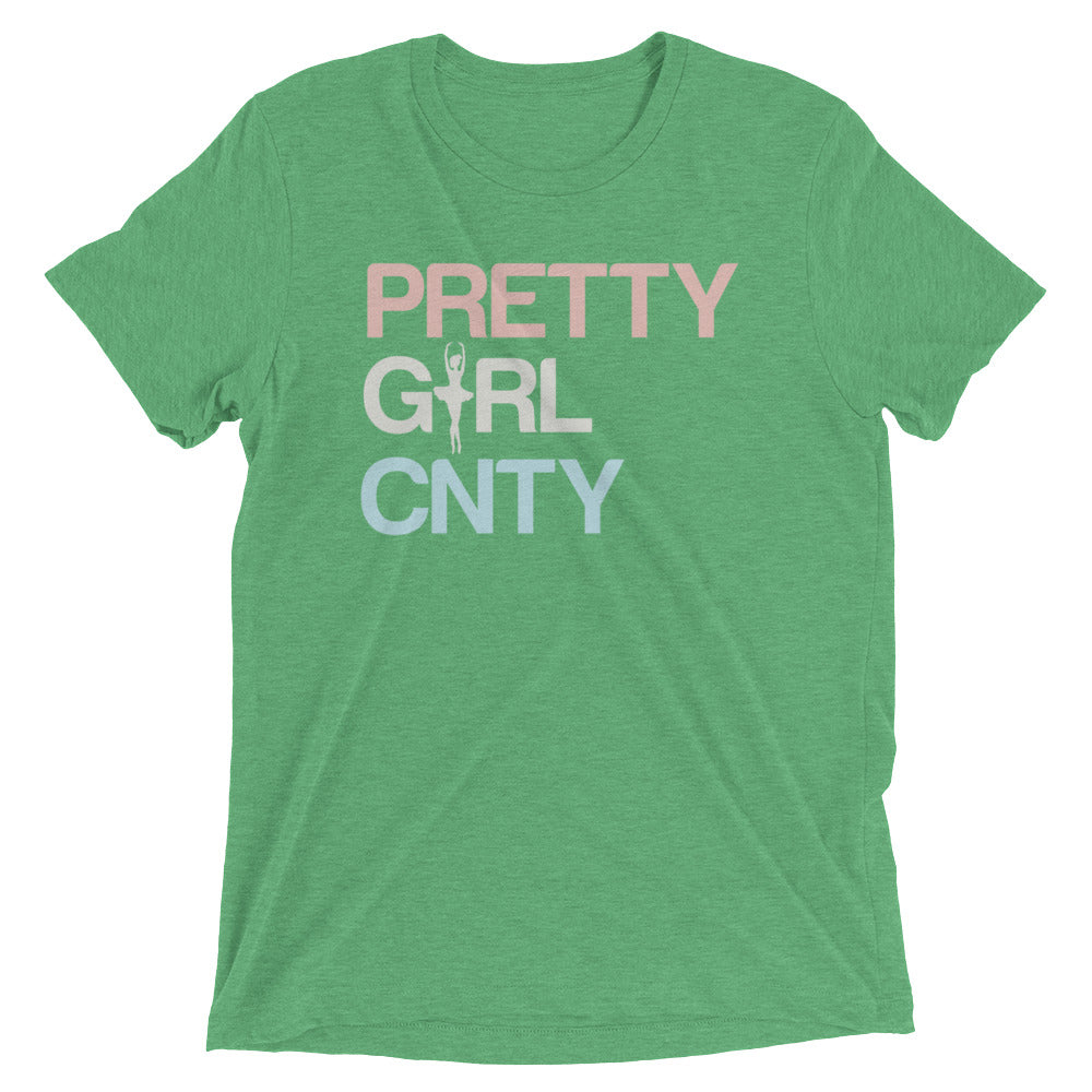 B/C Short-Sleeve Unisex Tri-Blend T-shirt Ballerina Text PWB