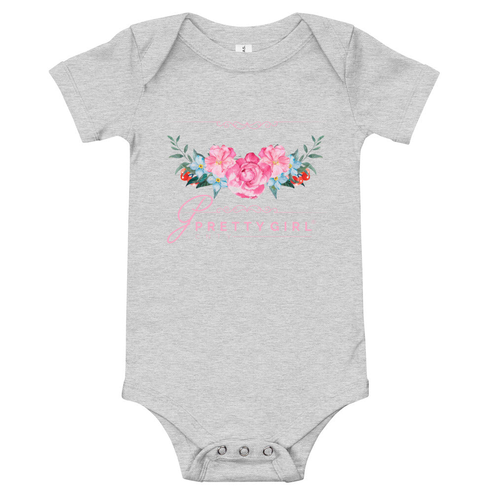 B/C Short sleeve baby bodysuit Arch of Roses