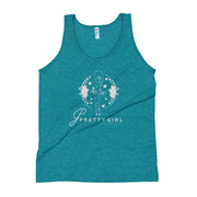 B/C Unisex Tri-Blend Tank Top Classic Ballerina White