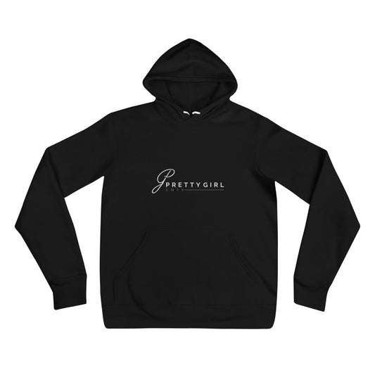 B/C Unisex Hoodie Classic Ballerina Text White