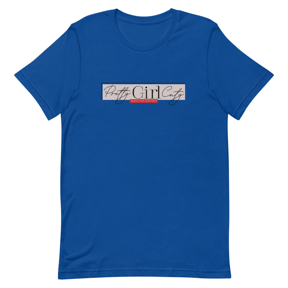 S/C Short-Sleeve Unisex T-Shirt Pretty Pink Rectangle