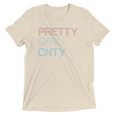 B/C Short-Sleeve Unisex Tri-Blend T-shirt Ballerina Text PWB