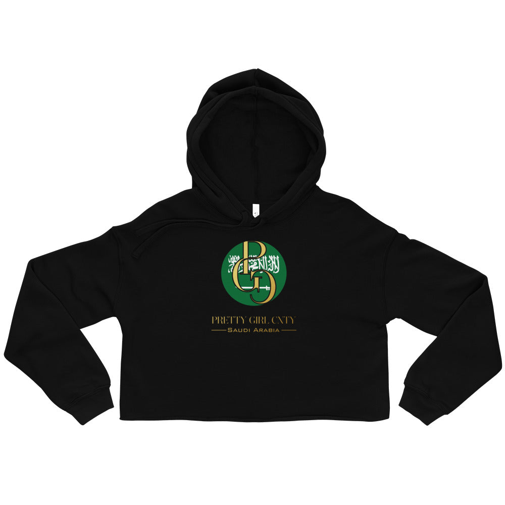 G/C Women’s Crop Hoodie Saudi Arabia Gold