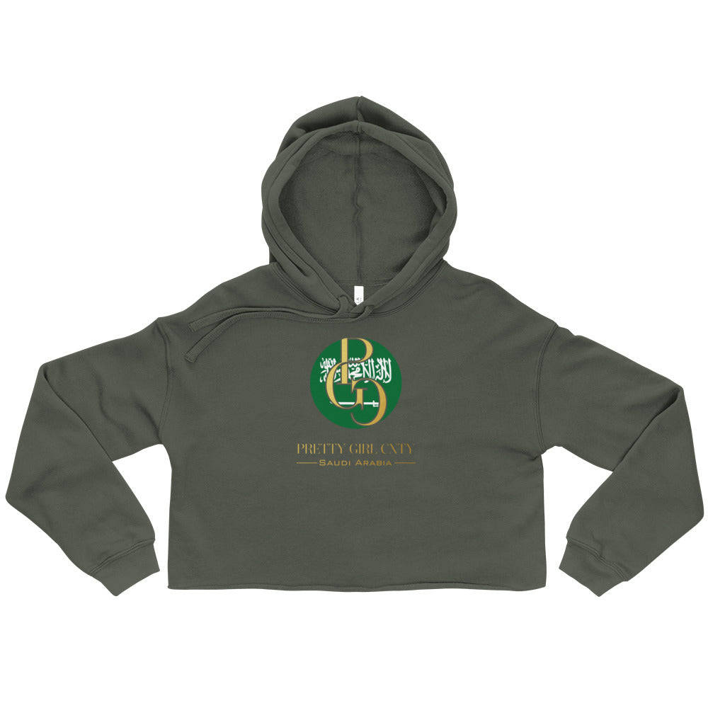 G/C Women’s Crop Hoodie Saudi Arabia Gold