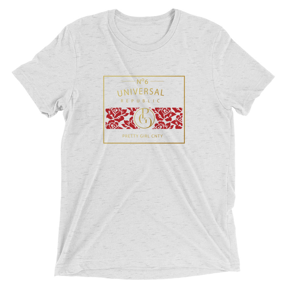 S/C Short-Sleeve Unisex Tri-Blend T-shirt Universal Gold
