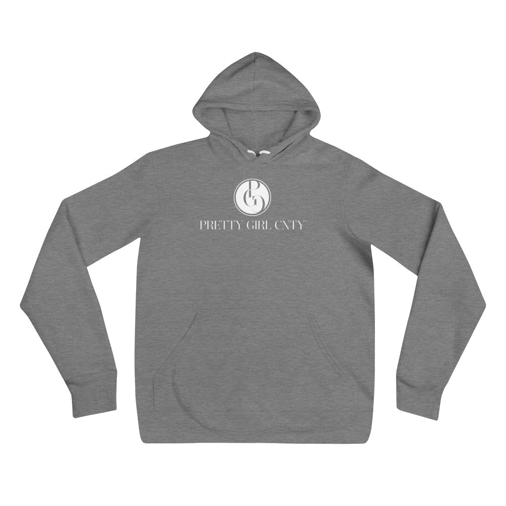 S/C Unisex Hoodie Signature Logo White