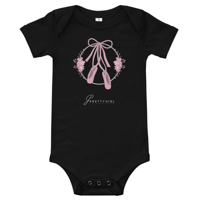 B/C Short sleeve baby bodysuit Ballet Shoe LT