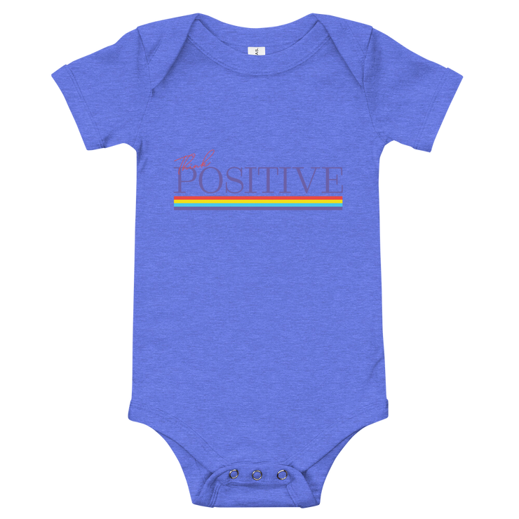 S/C Short sleeve baby bodysuit Think Positive