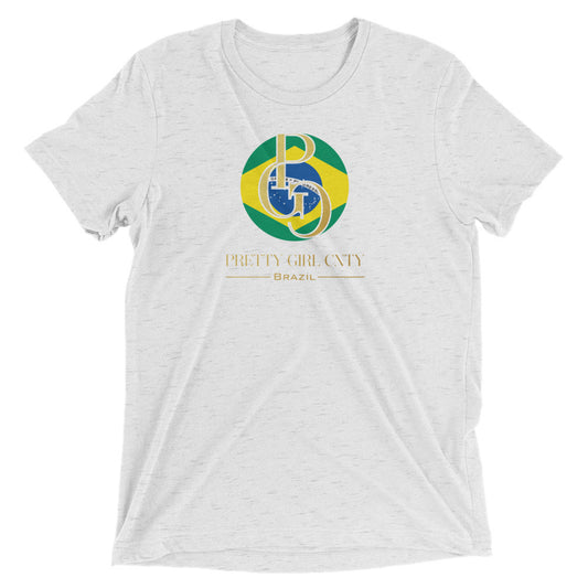 G/C Short-Sleeve Unisex Tri-Blend T-shirt Brazil Gold