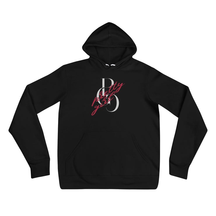 S/C Unisex Hoodie Vandal Logo Silver