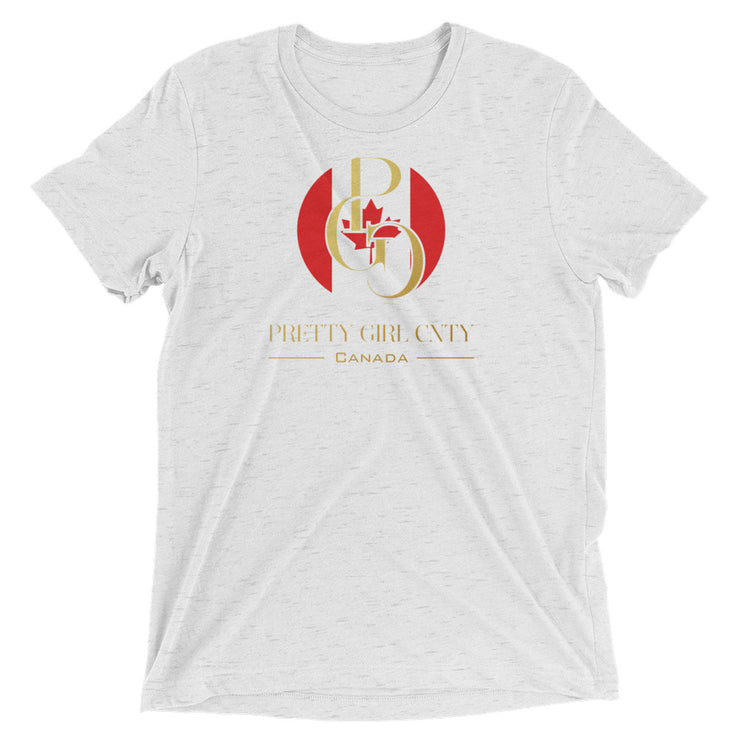 G/C Short-Sleeve Unisex Tri-Blend T-shirt Canada Gold