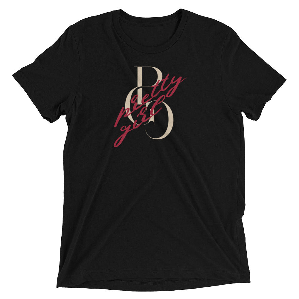 S/C Short-Sleeve Unisex Tri-Blend T-shirt Vandal Logo Beige