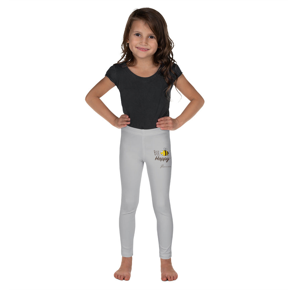 B/C Kid's Light Grey Leggings Cartoon Bee