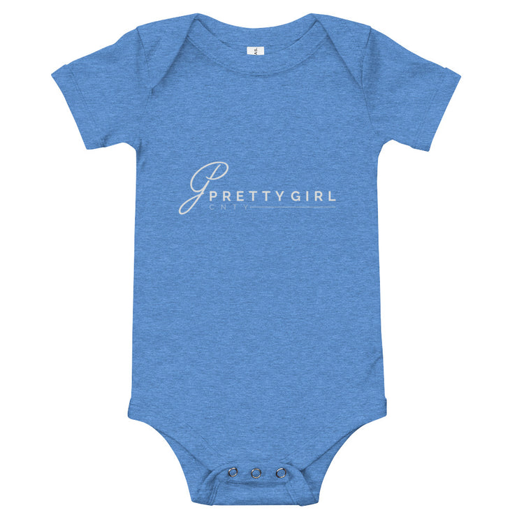 B/C Short sleeve baby bodysuit Classic Ballerina Text White