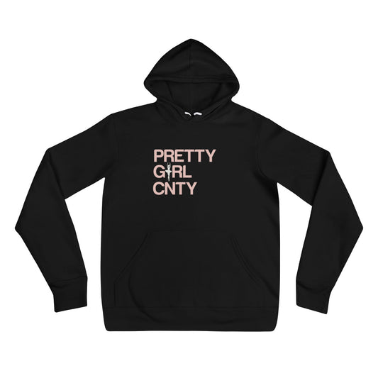 B/C Unisex Hoodie Ballerina Text Pink