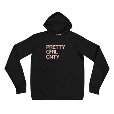 B/C Unisex Hoodie Ballerina Text Pink