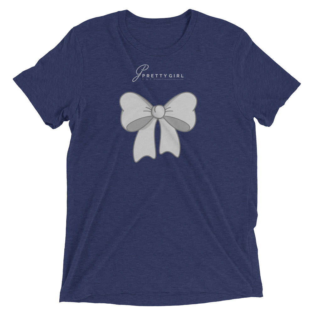 B/C Short-Sleeve Unisex Tri-Blend T-shirt Bow Light Grey