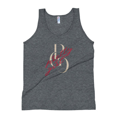 S/C Unisex Tri-Blend Tank Top Vandal Logo Beige