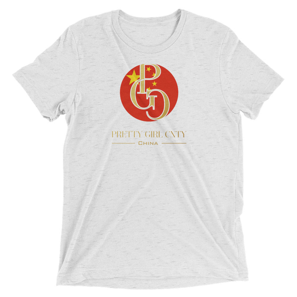 G/C Short-Sleeve Unisex Tri-Blend T-shirt China Gold