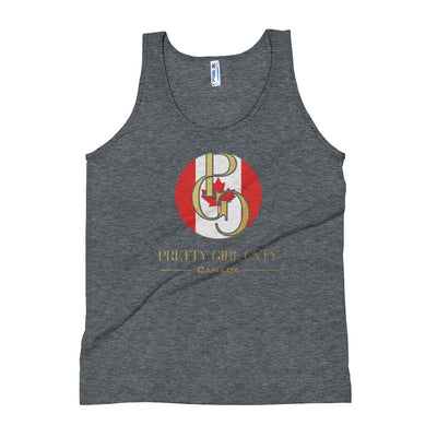 G/C Unisex Tri-Blend Tank Top Canada Gold