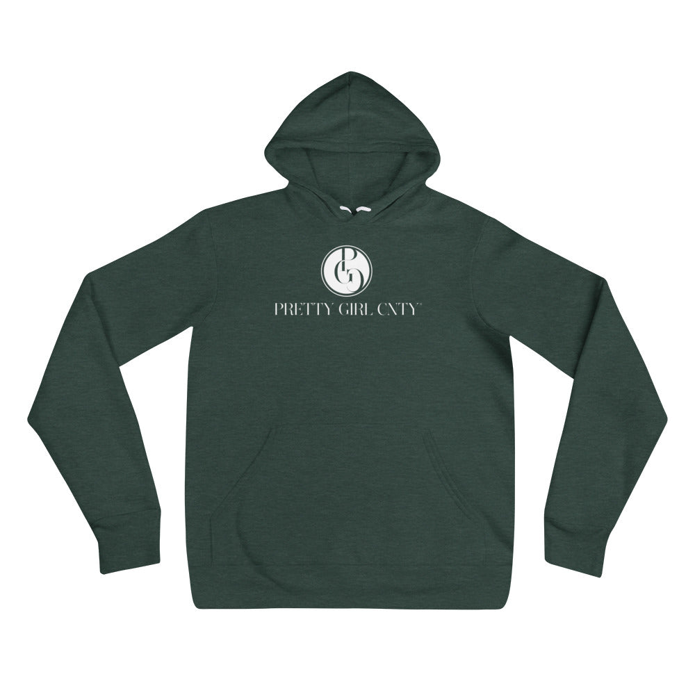 S/C Unisex Hoodie Signature Logo White