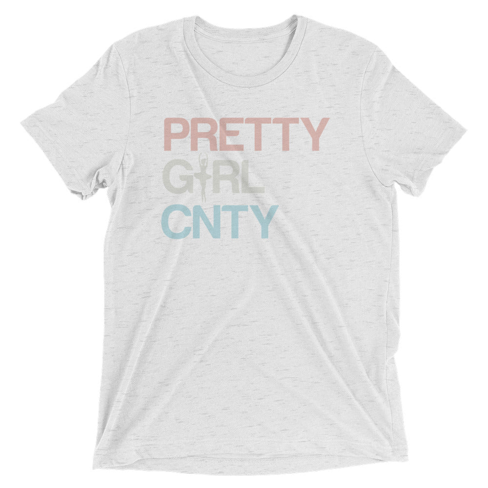 B/C Short-Sleeve Unisex Tri-Blend T-shirt Ballerina Text PWB