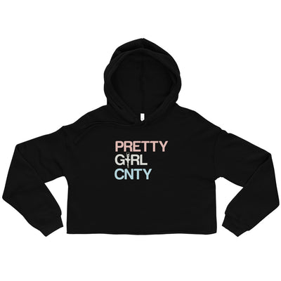 B/C Women’s Crop Hoodie Ballerina Text PWB