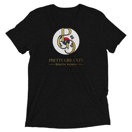 G/C Short-Sleeve Unisex Tri-Blend T-shirt S. Korea Gold
