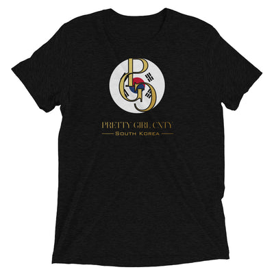 G/C Short-Sleeve Unisex Tri-Blend T-shirt S. Korea Gold