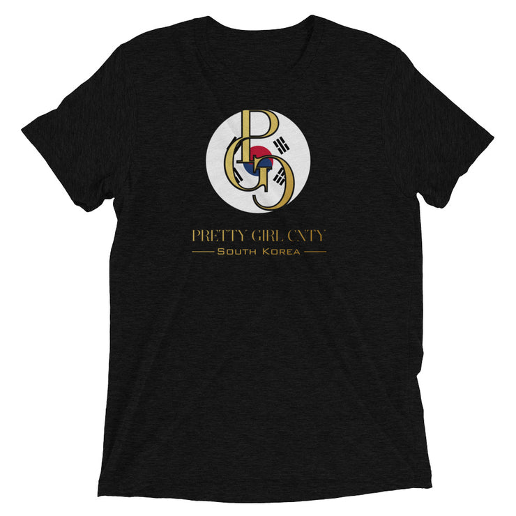 G/C Short-Sleeve Unisex Tri-Blend T-shirt S. Korea Gold