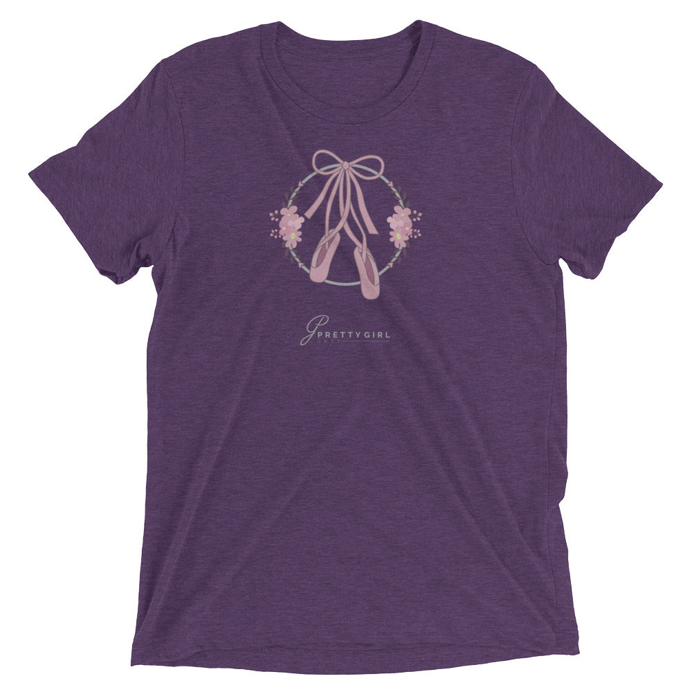 B/C Short-Sleeve Unisex Tri-Blend T-shirt Ballet Shoes LT