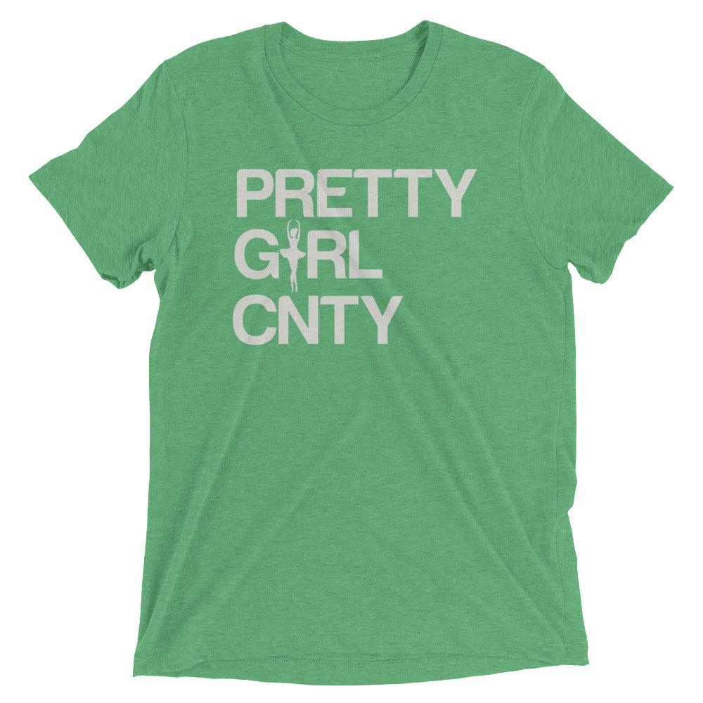 B/C Short-Sleeve Unisex Tri-Blend T-shirt Ballerina Text White