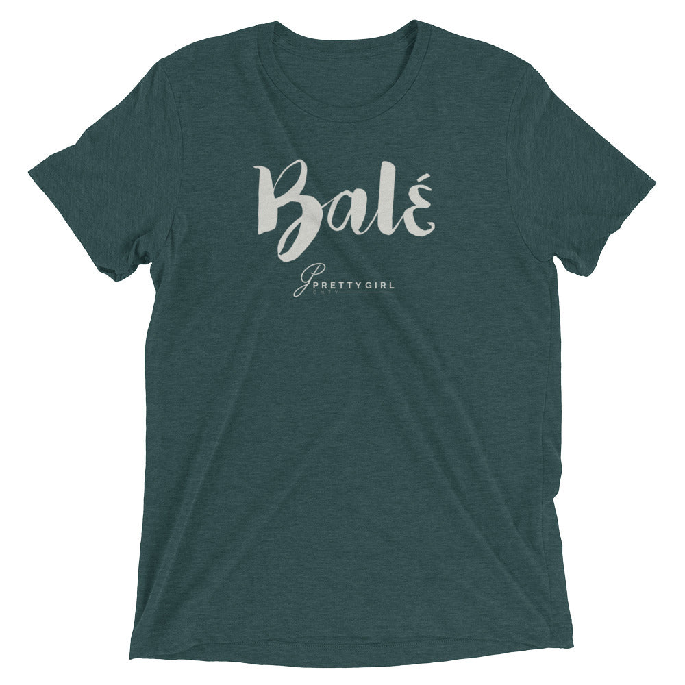 B/C Short-Sleeve Unisex Tri-Blend T-shirt Bale White