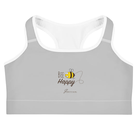 B/C Women's Sports Bra Cartoon Bee