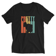 S/C Unisex Short Sleeve V-Neck T-Shirt Pretty Unique