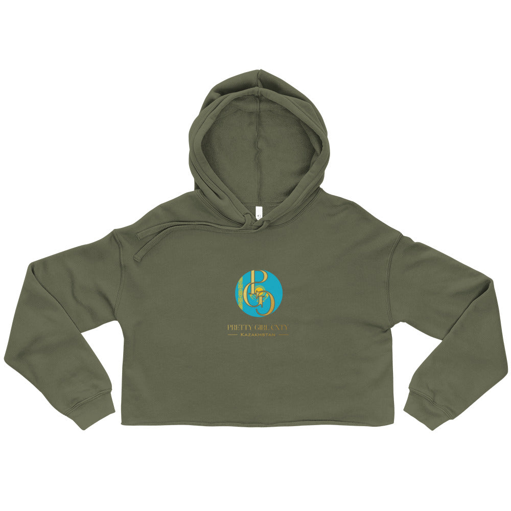 G/C Women’s Crop Hoodie Kazakhstan Gold