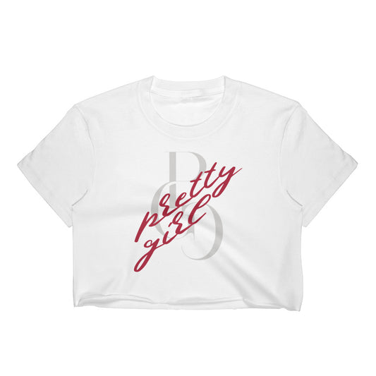 S/C Women’s Crop Tee Vandal Logo Silver