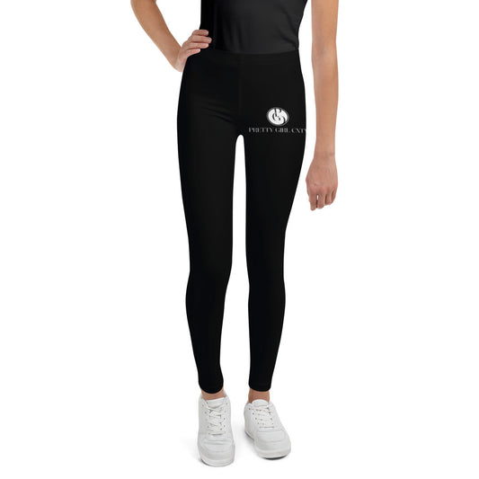 S/C Junior Black Leggings Signature logo