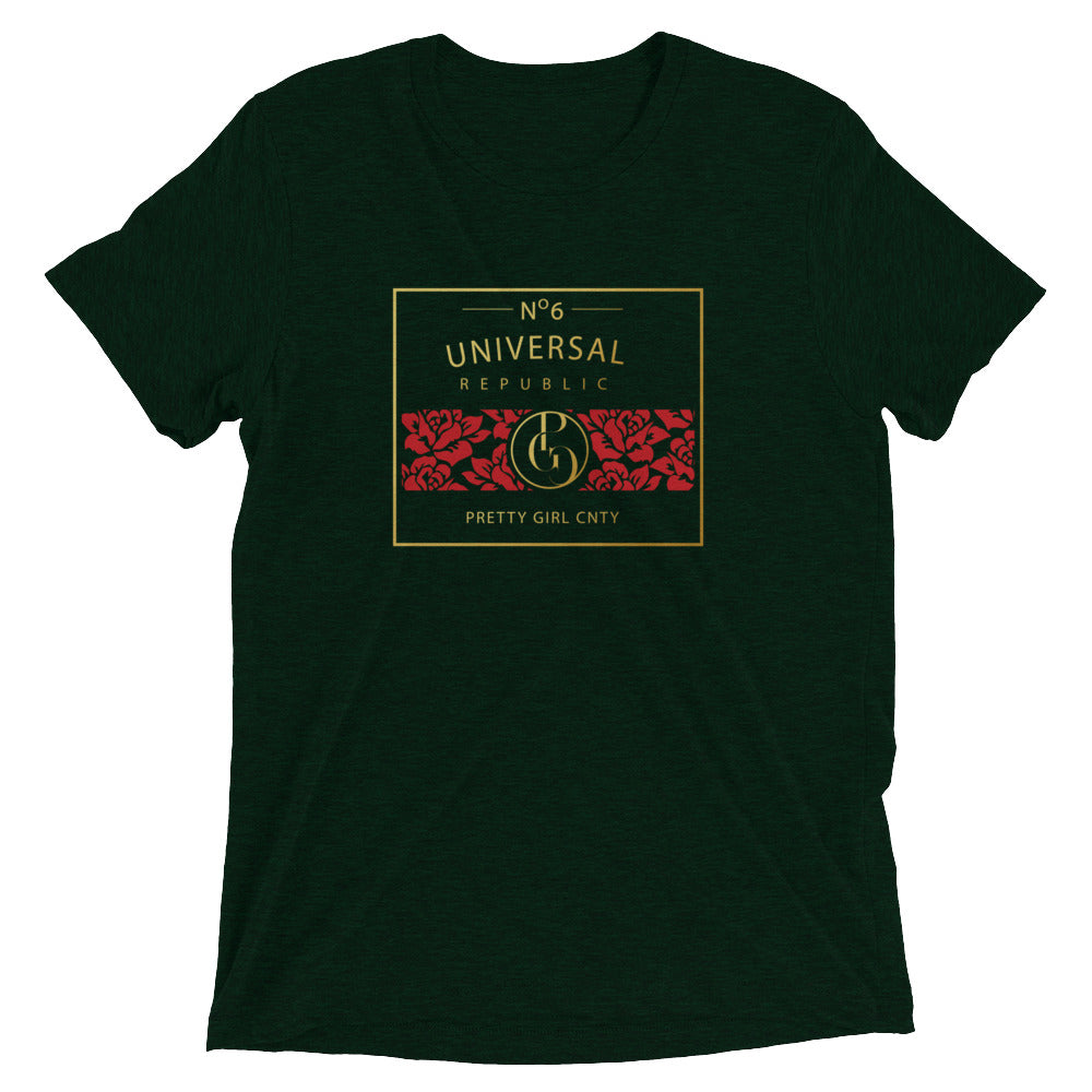 S/C Short-Sleeve Unisex Tri-Blend T-shirt Universal Gold